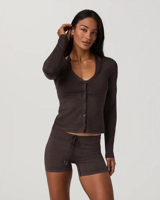 Long Sleeve Halo V-Neck Cardigan
