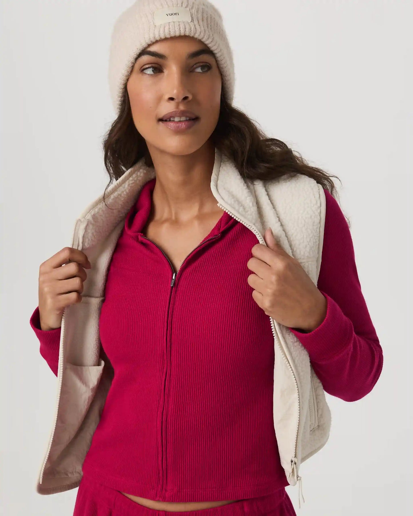 Waffle Full Zip Hoodie