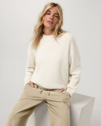 Émilie Cashmere Oversized Rib Crew
