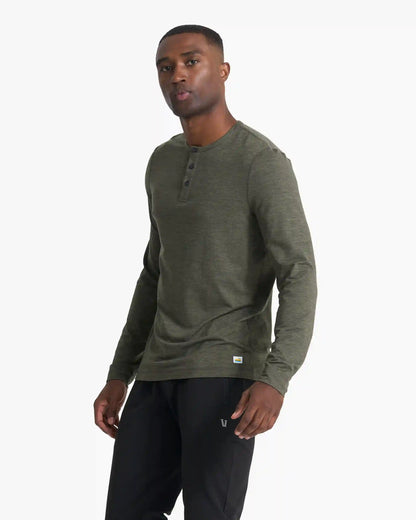 Long-Sleeve Ease Performance Henley