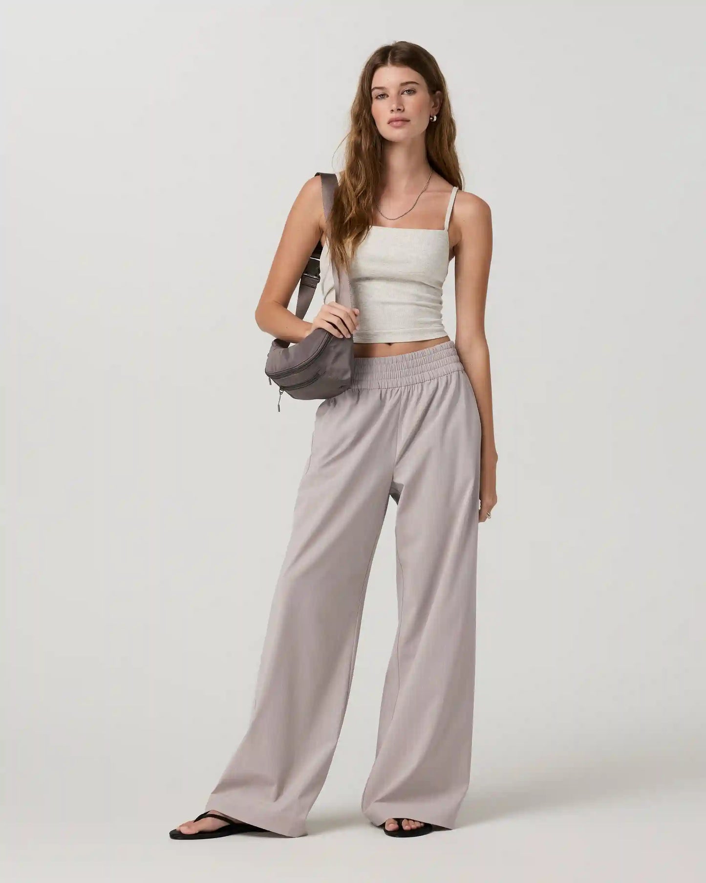 Villa Pinstripe Wideleg - Long