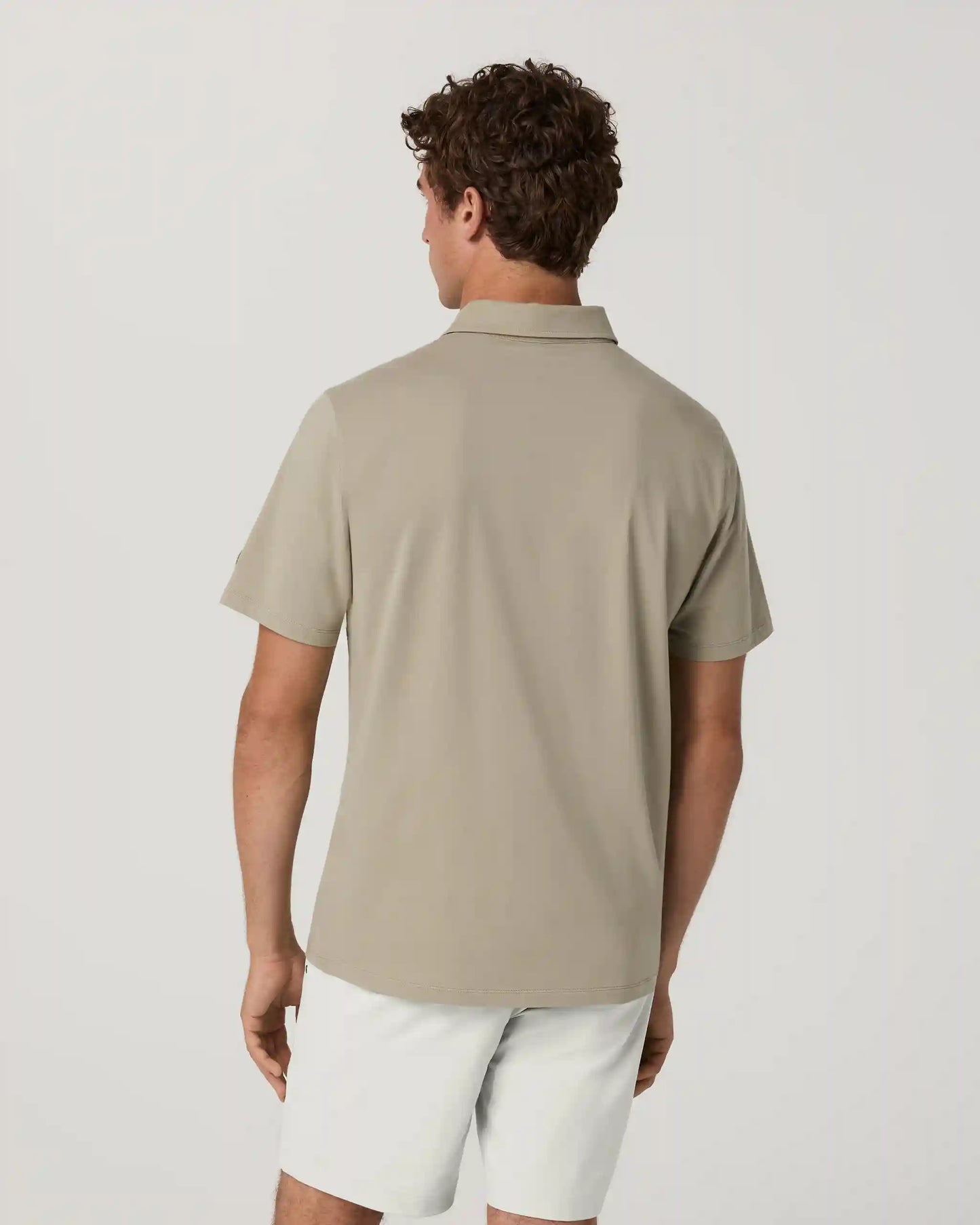Short Sleeve Feather Polo