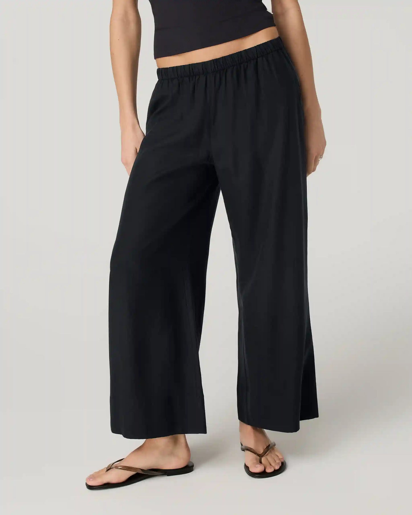 Trestles Twill Crop Wideleg Pant