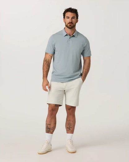 Short Sleeve Feather Polo