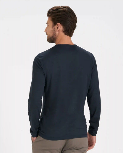 Long-Sleeve Ease Performance Henley
