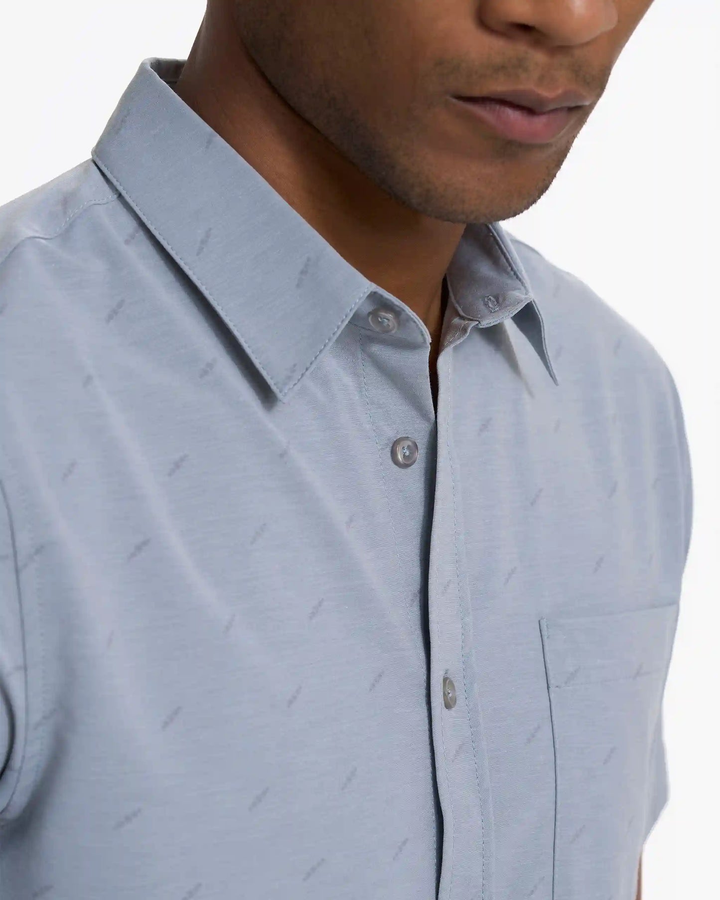 Short-Sleeve Bridge Button Down