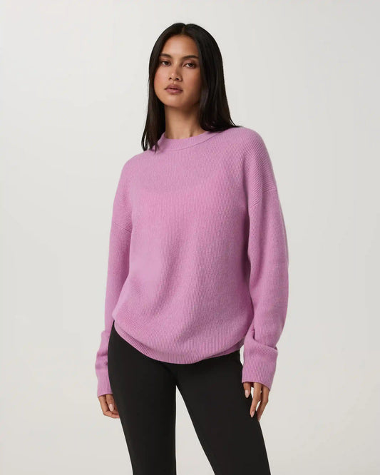 Émilie Cashmere Oversized Rib Crew