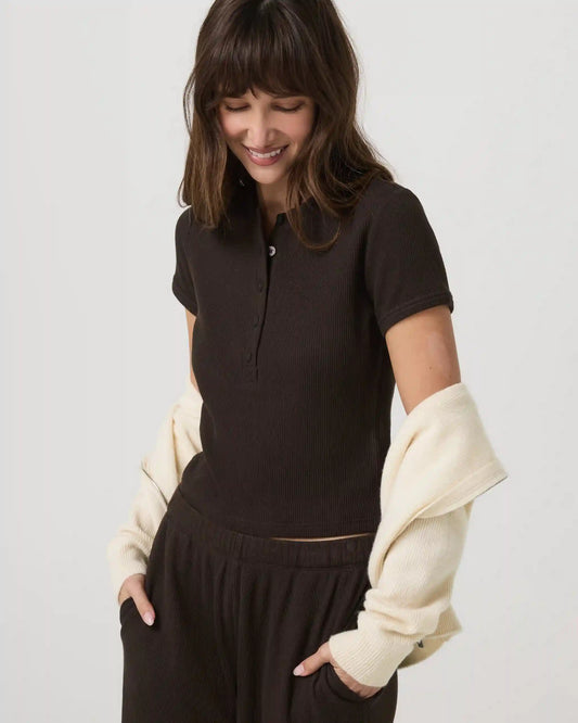 Short Sleeve Waffle Baby Tee