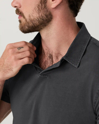 Short Sleeve Feather Polo