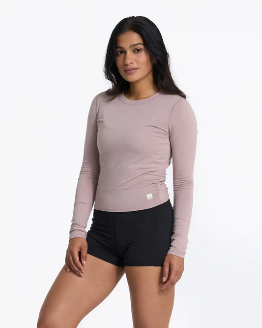 Long-Sleeve Coast Crop Crew