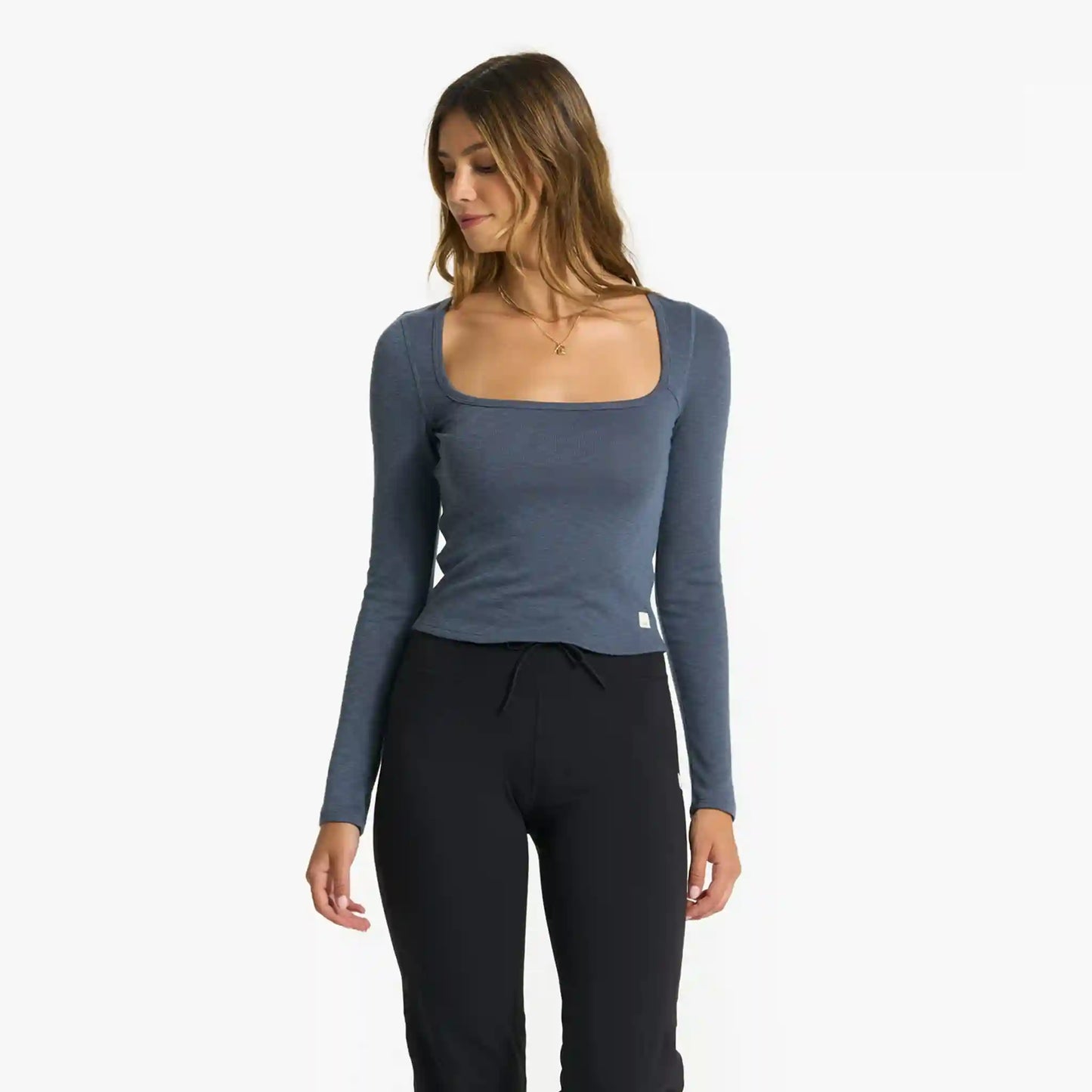 Long-Sleeve Sunrise Square Neck