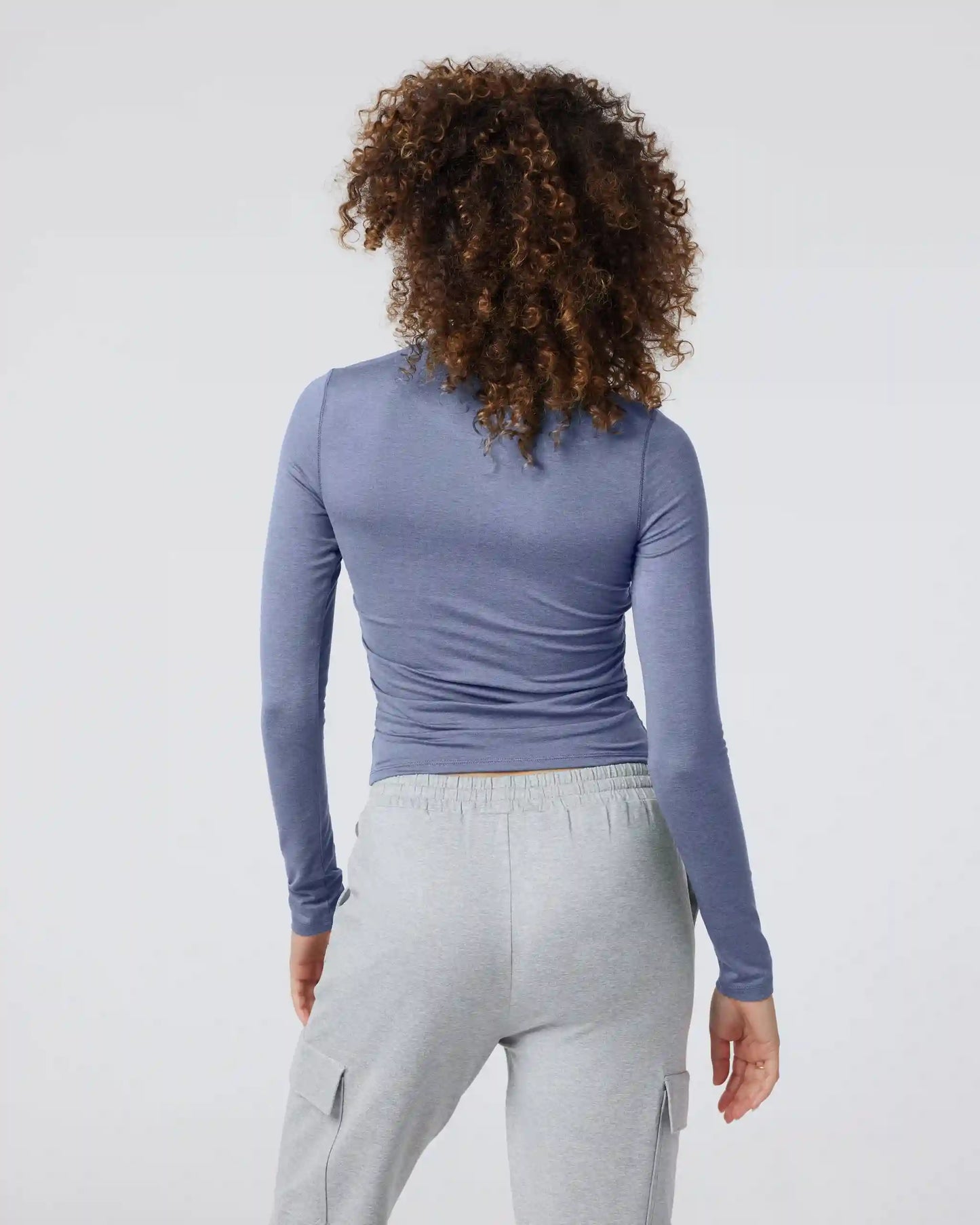 Long Sleeve Halo Ruched Tee