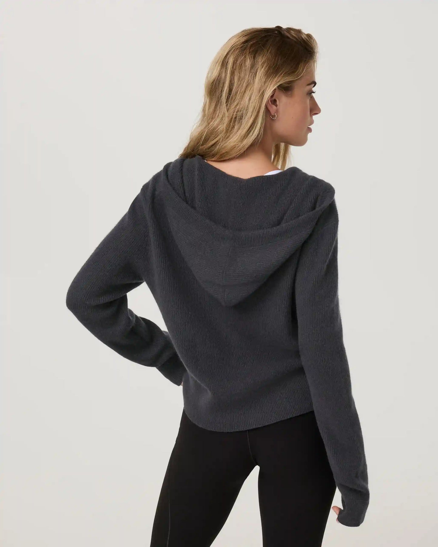 Émilie Cashmere Rib Double Zip