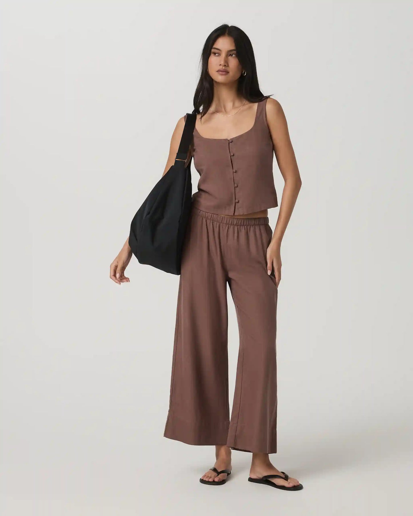 Trestles Twill Crop Wideleg Pant