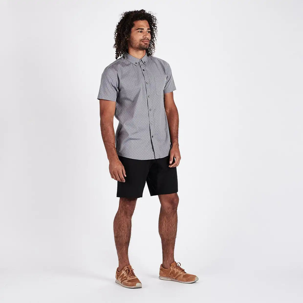 Crest Short Sleeve Button-Down