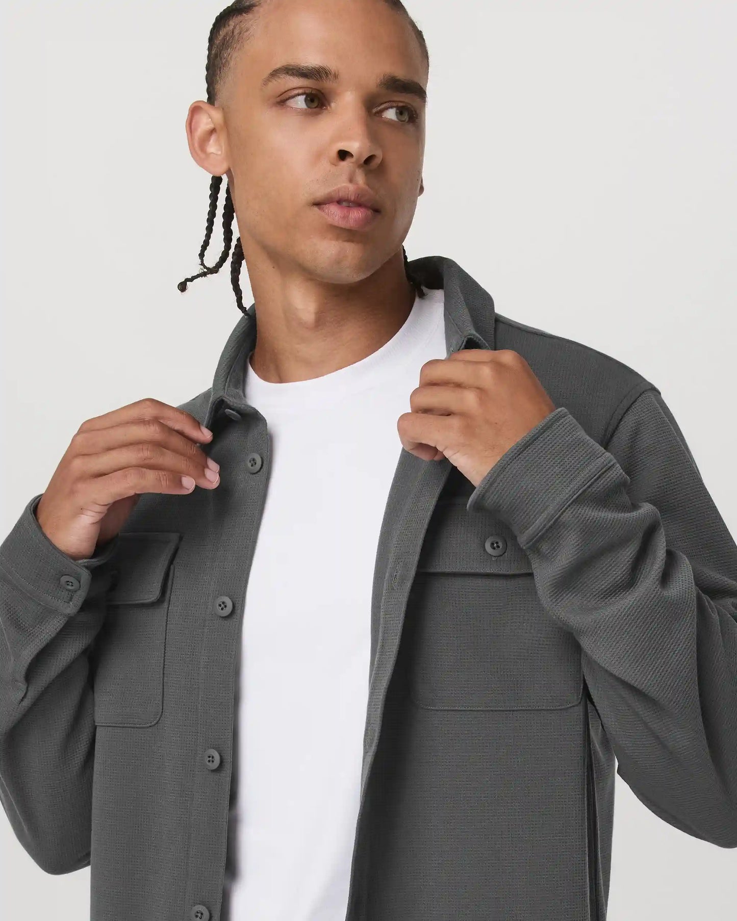 Waffle Shirt Jacket