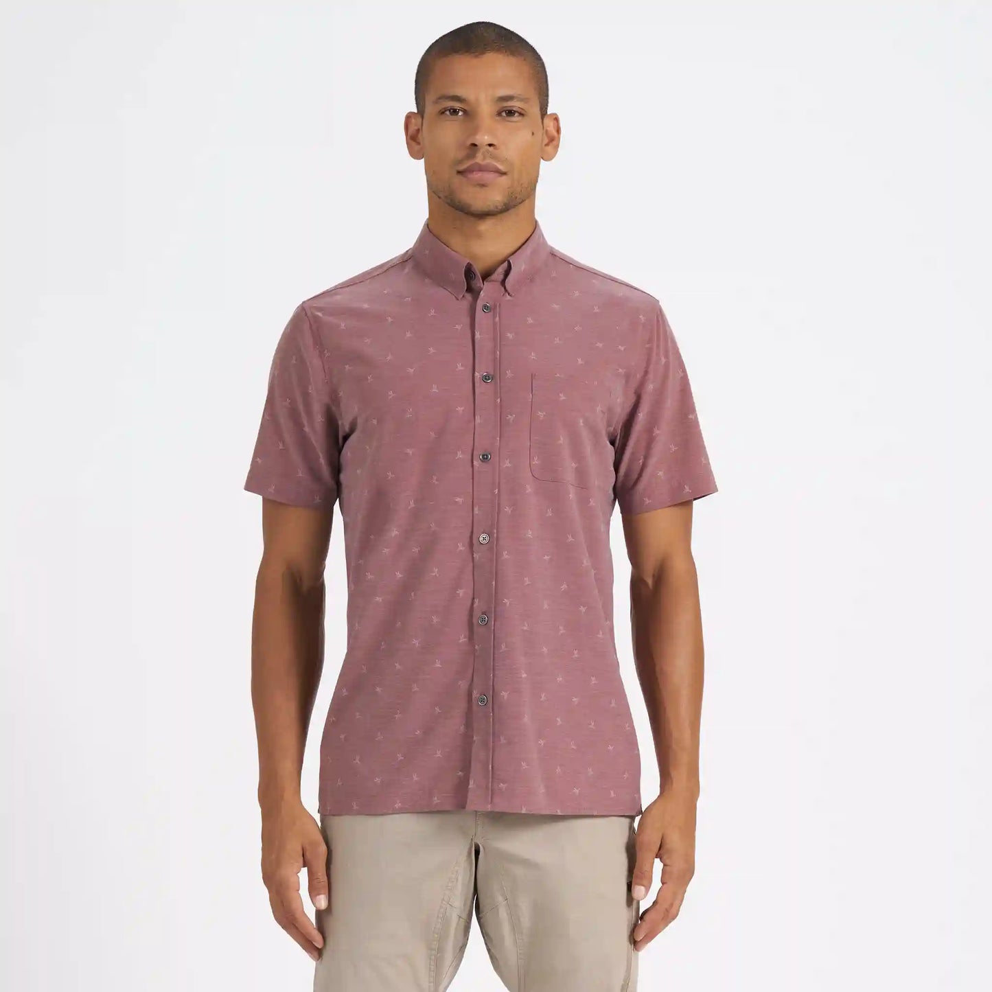 Short-Sleeve Bridge Button Down