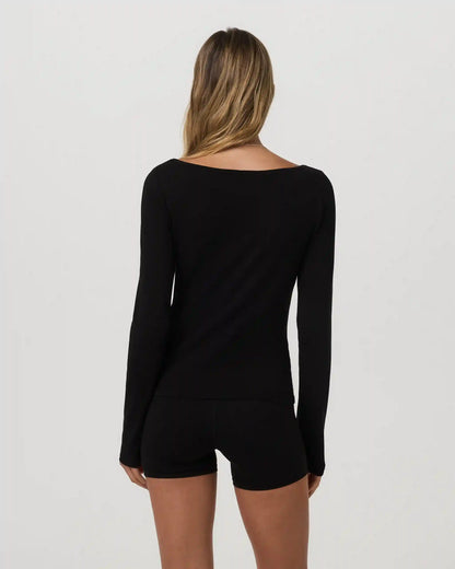 Long Sleeve Tuvalu Boat Neck
