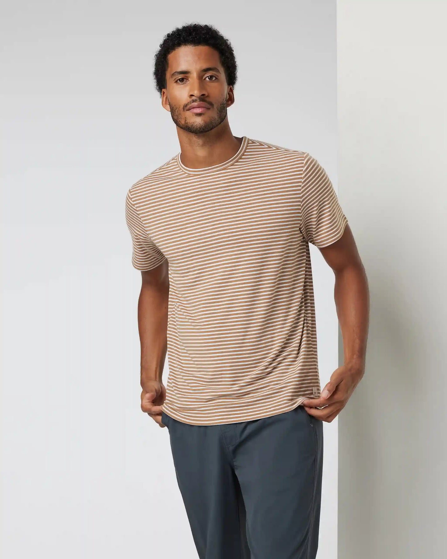 Short Sleeve Current Stripe Tee