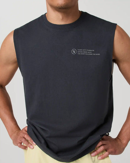 Sleeveless Heavyweight Cotton Muscle Tank