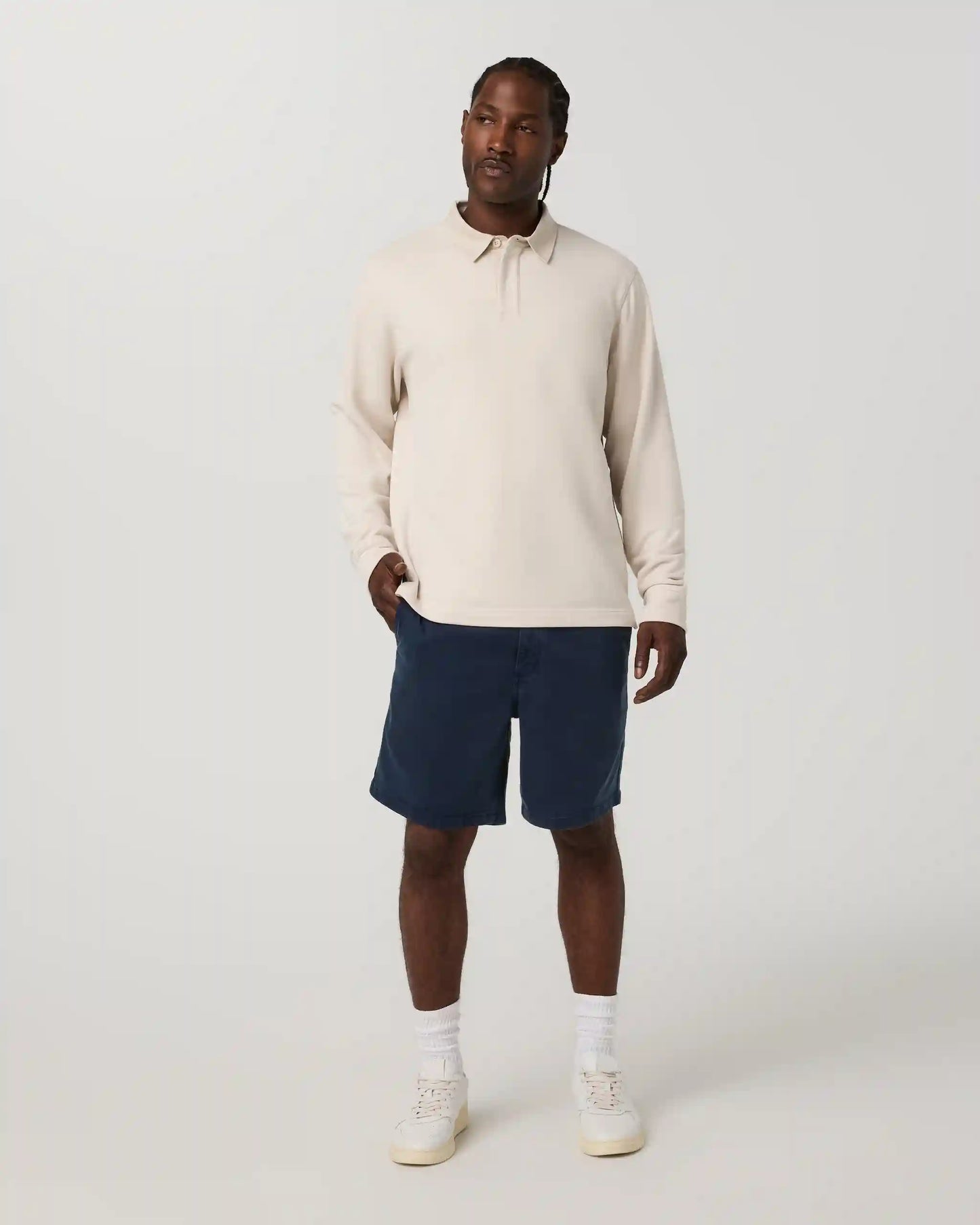 Benton Twill Elastic Waist Short 8"
