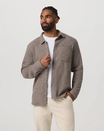 Long Sleeve Altitude Wool Button Down - Relaxed Fit
