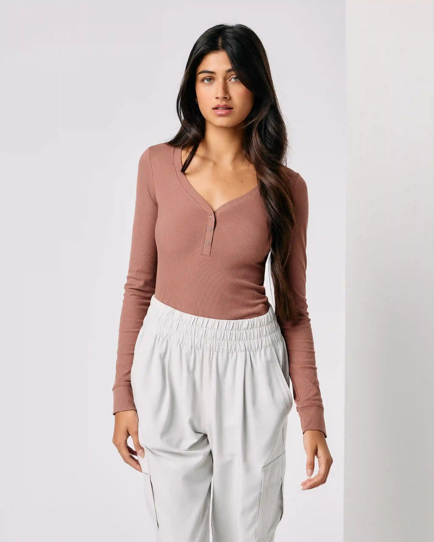 Long Sleeve Pose Henley