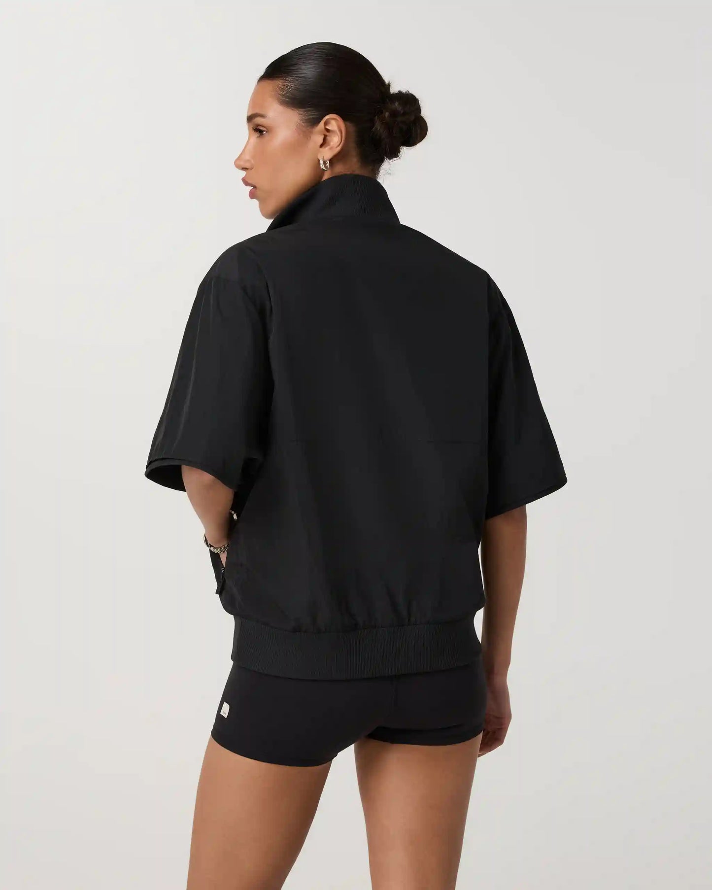 Retrograde Short Sleeve Half Zip Jacket