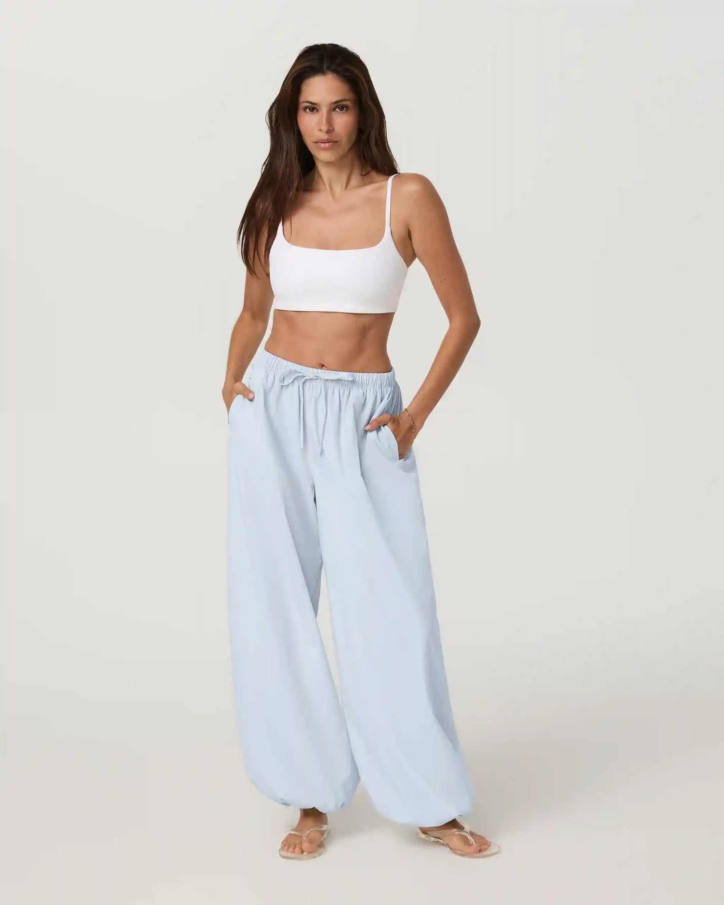 Coastal Poplin Balloon Pant