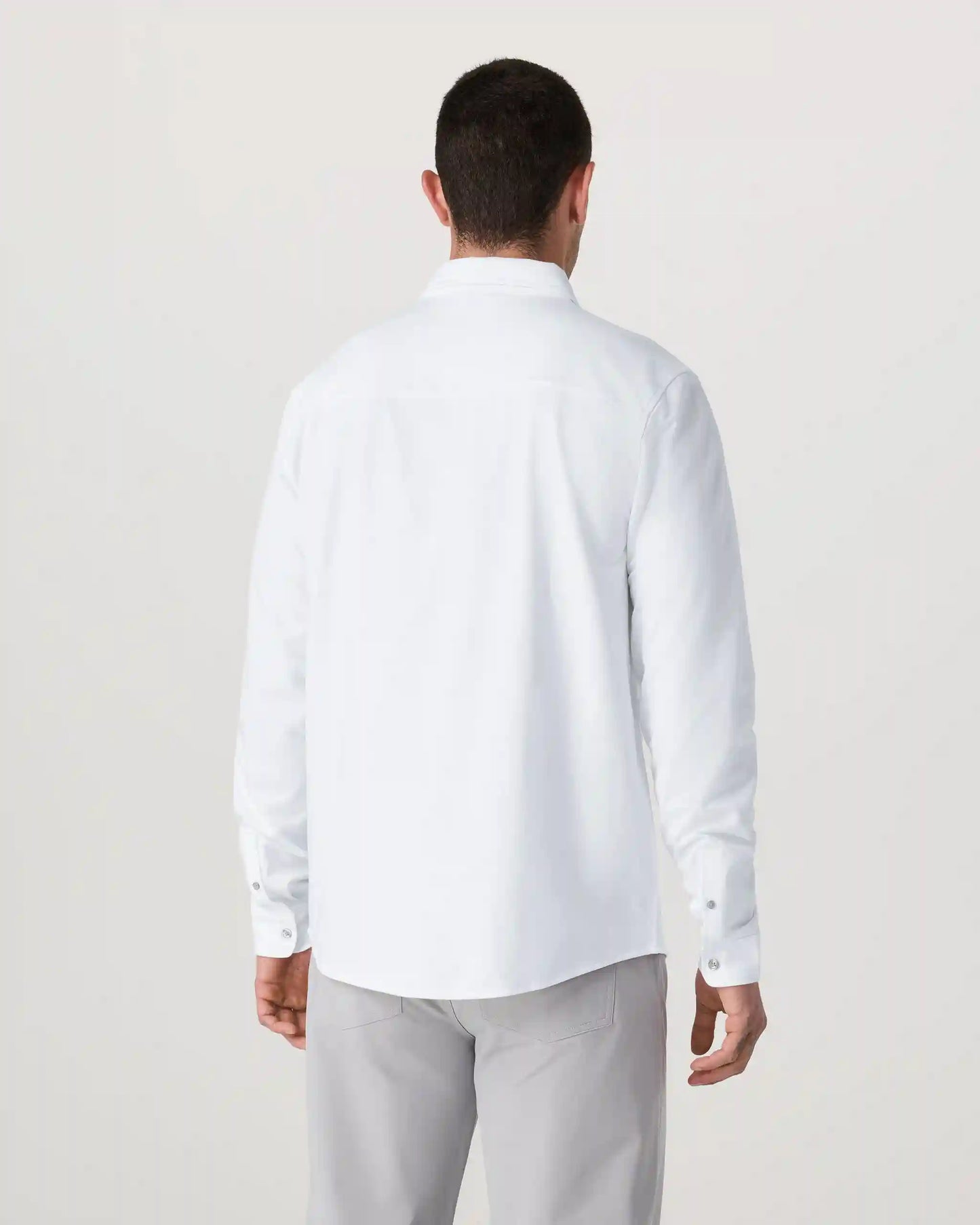 Long Sleeve Knit Oxford Button Down - Classic Fit
