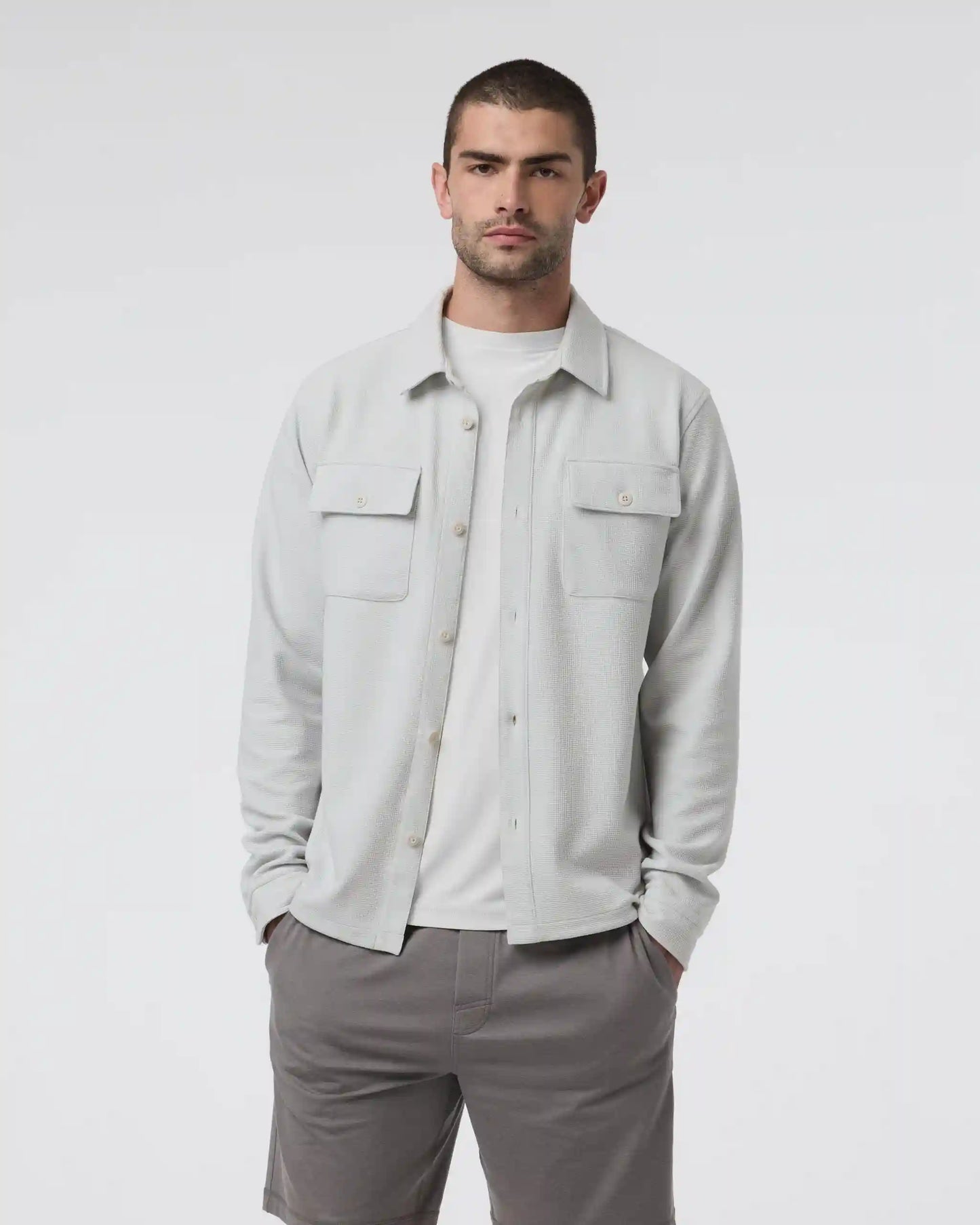 Waffle Shirt Jacket