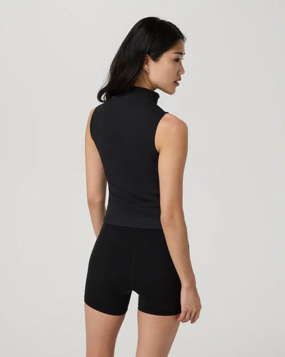 Cottony Rib Mock Neck Tank
