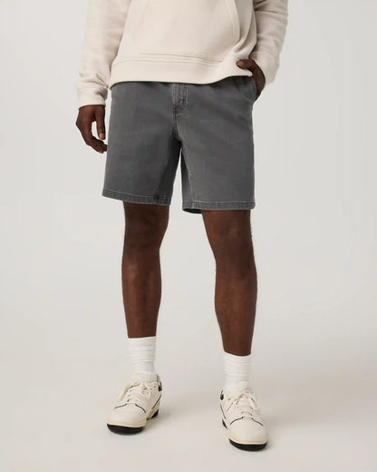 Benton Twill Elastic Waist Short 8"