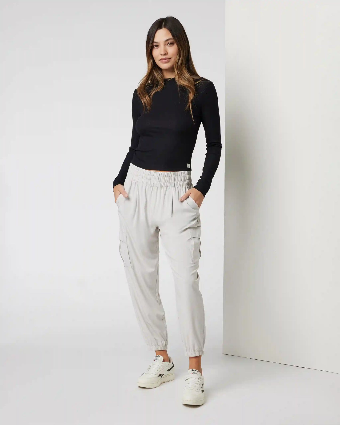 Long Sleeve Cove Mock Neck Top