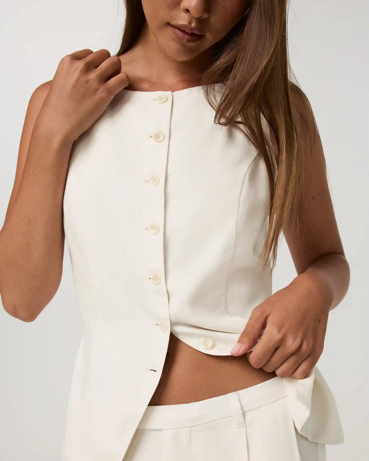 Trestles Twill Button Down Tank