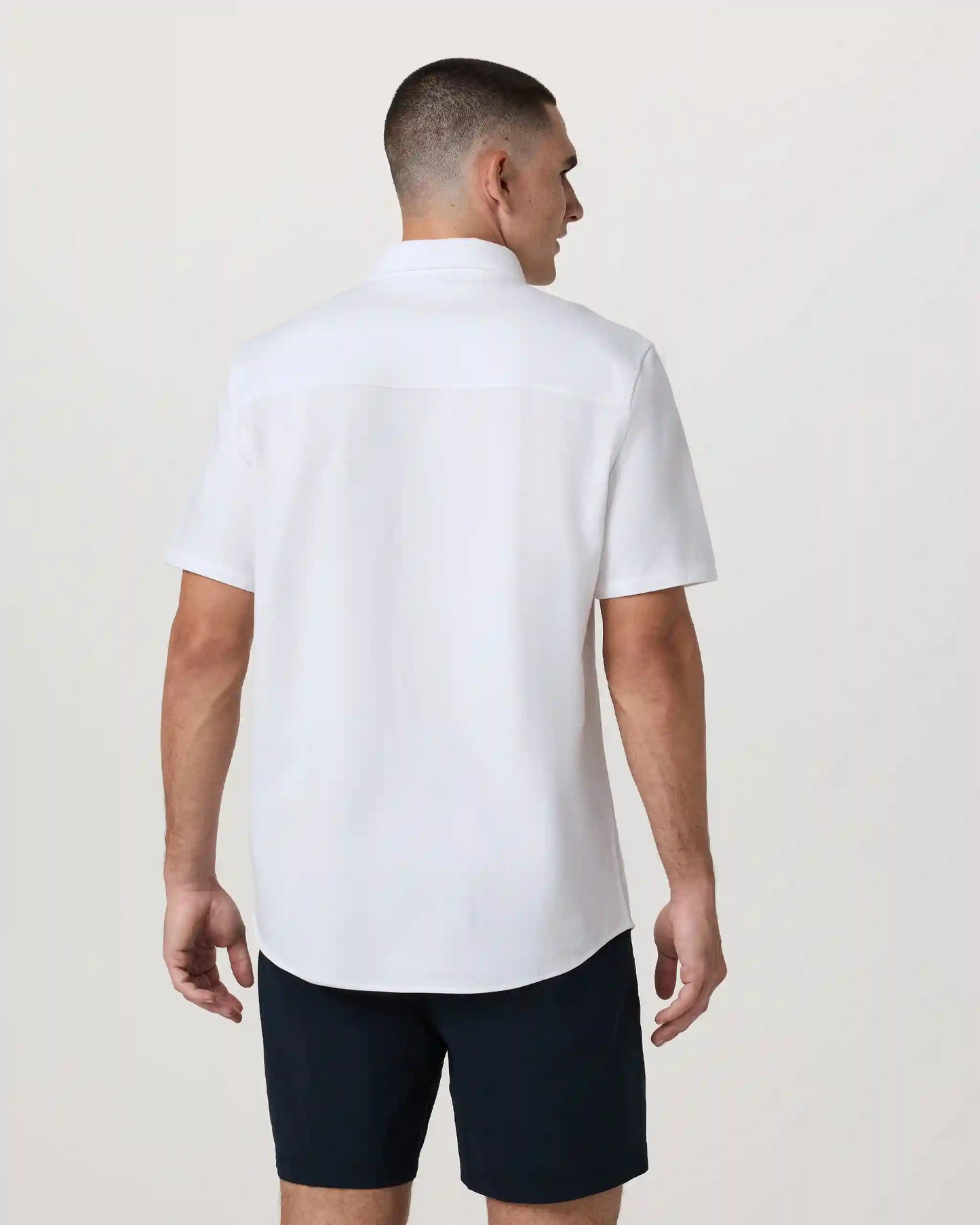 Short Sleeve Knit Oxford Button Down - Classic Fit