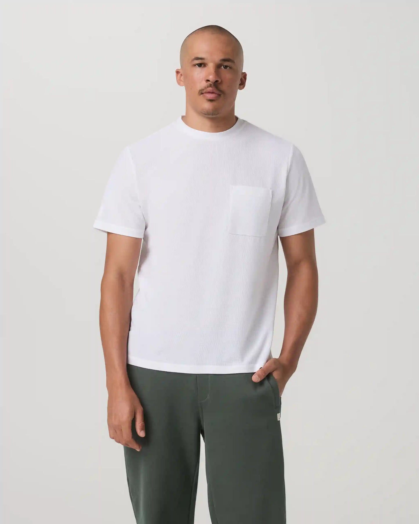 Short Sleeve Micro Waffle Tee - Relaxed Fit