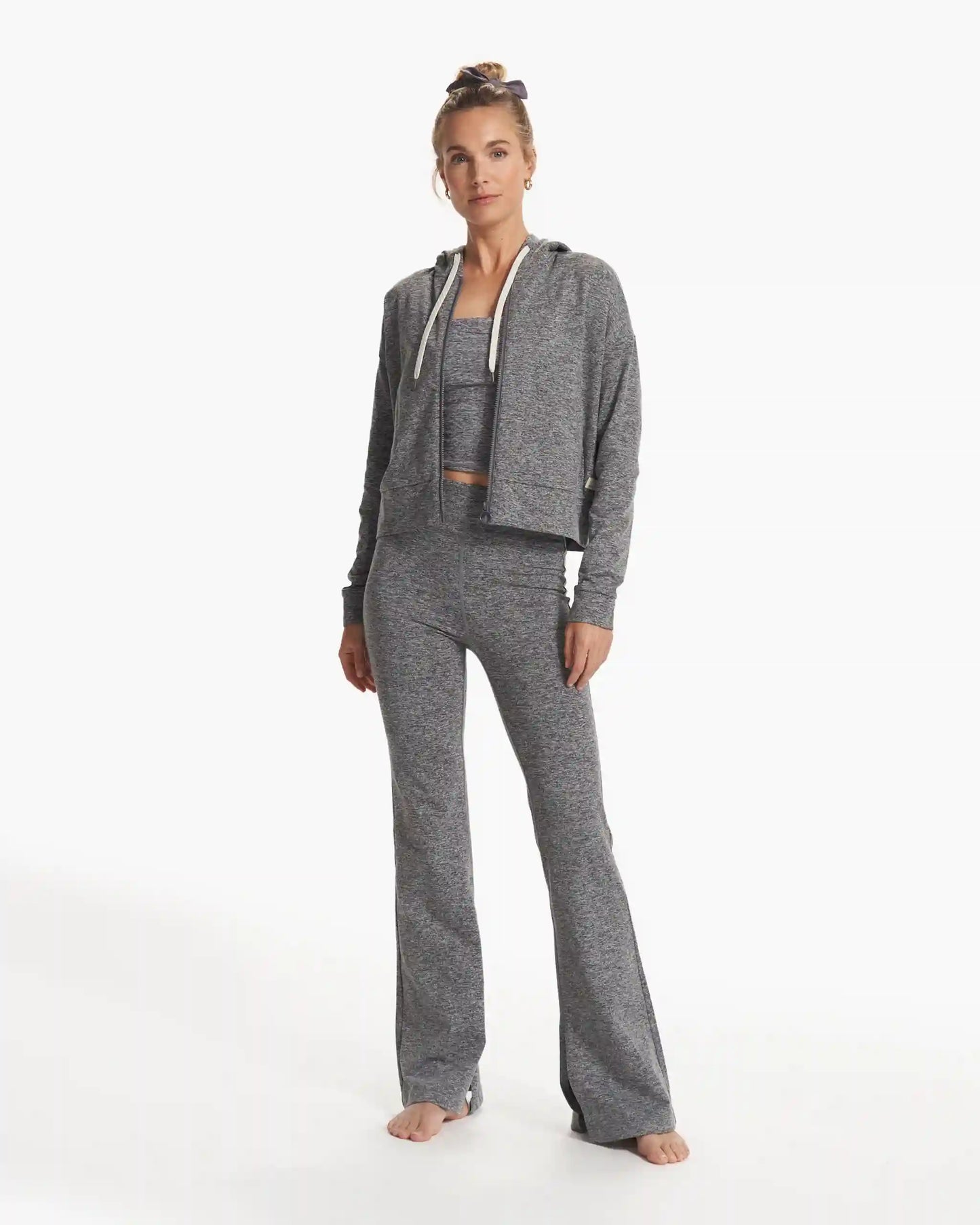 Granite Cropped Hoodie