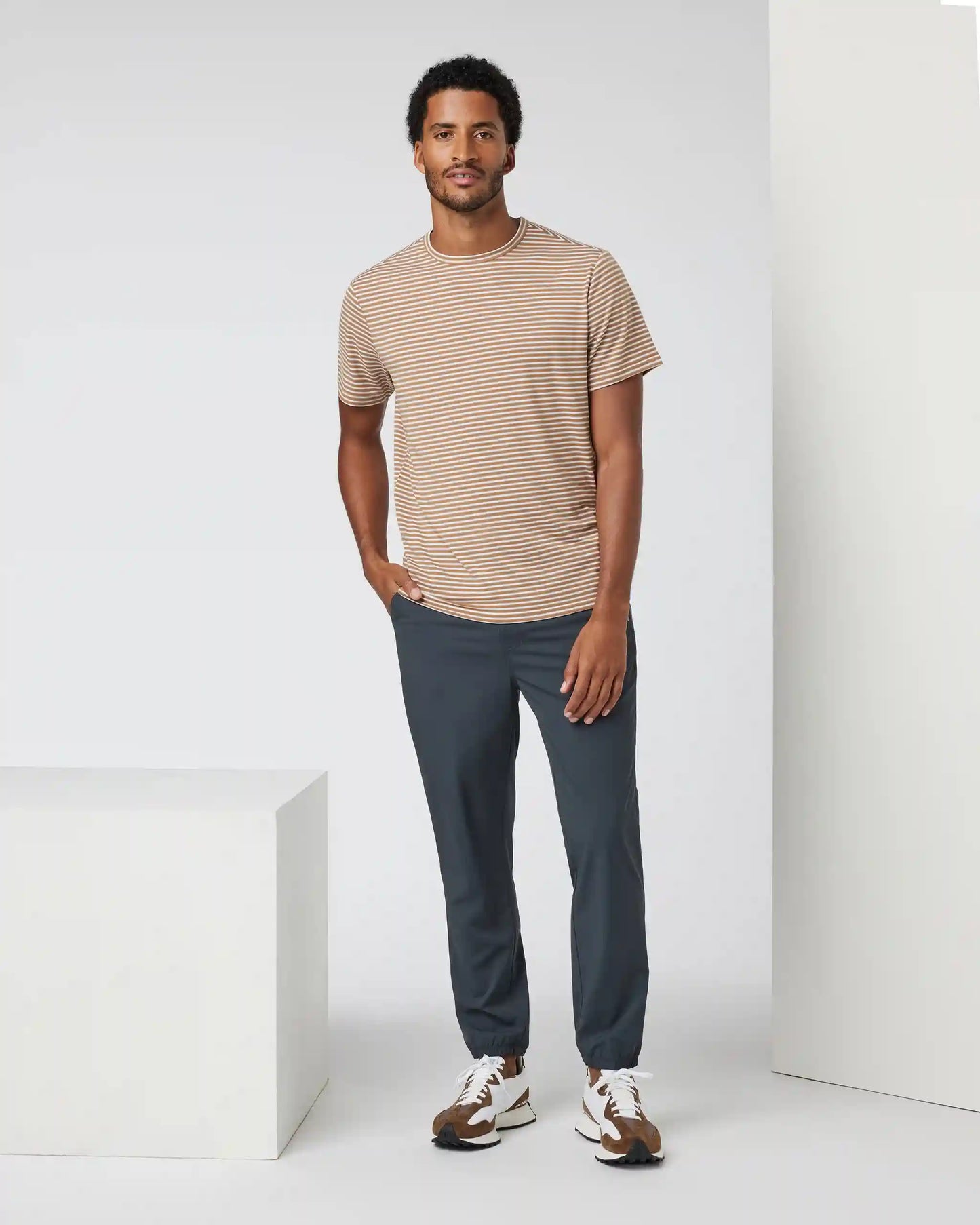 Short Sleeve Current Stripe Tee