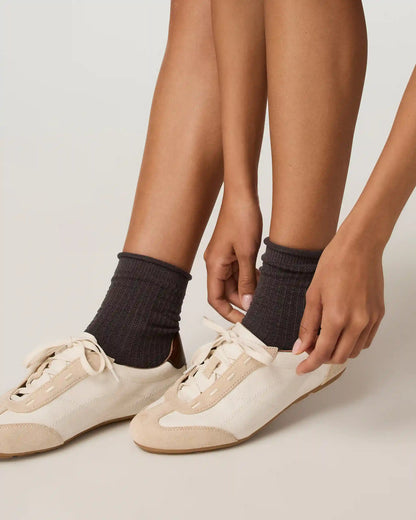 Quarter Crew Pointelle Sock