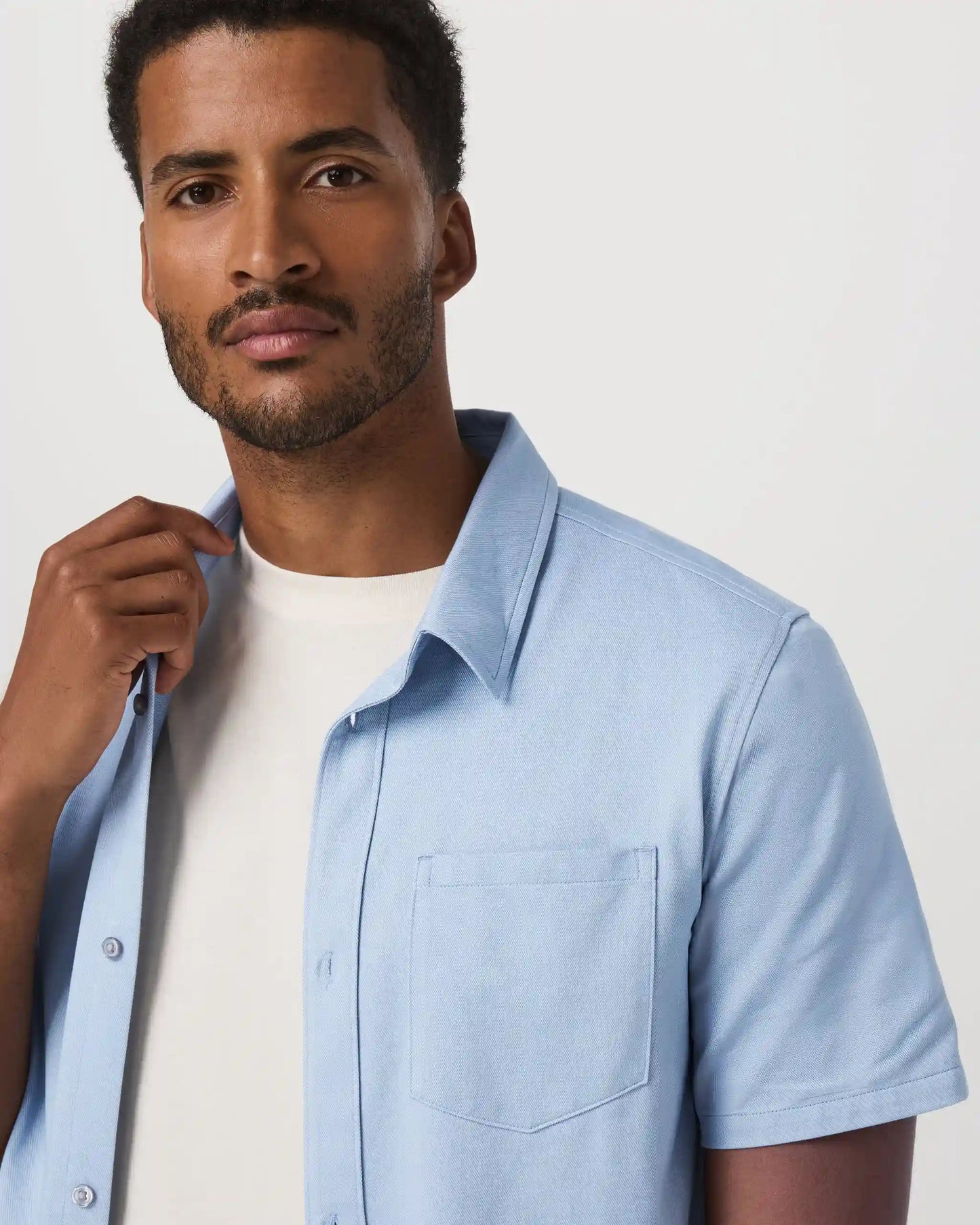 Short Sleeve Knit Oxford Button Down - Classic Fit
