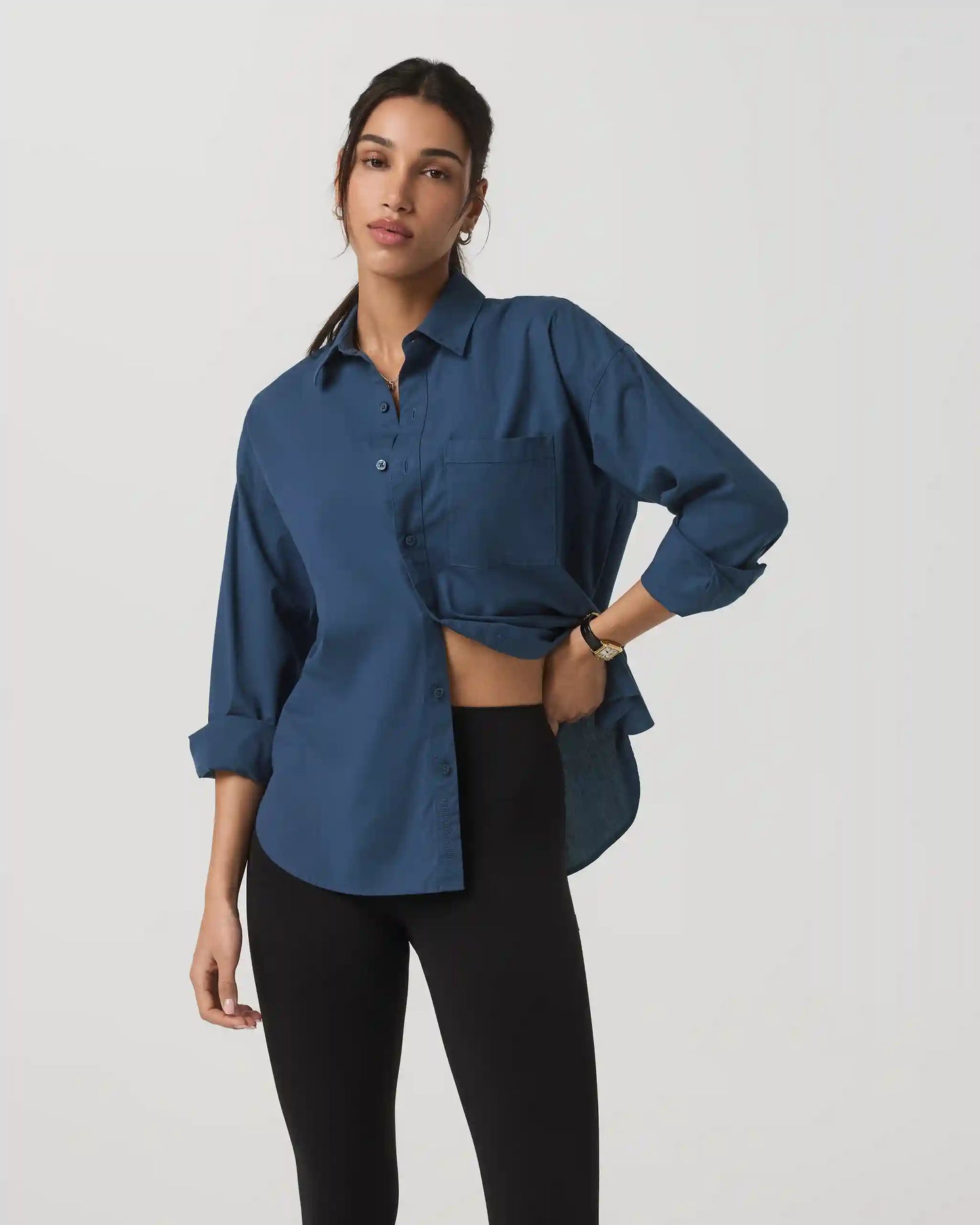Long Sleeve Kensington Relaxed Button Down