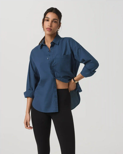 Long Sleeve Kensington Relaxed Button Down