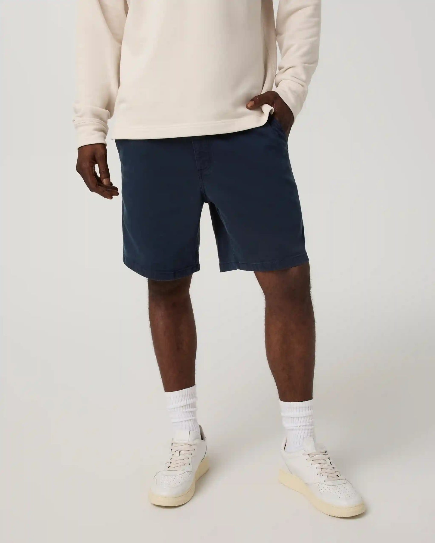 Benton Twill Elastic Waist Short 8"