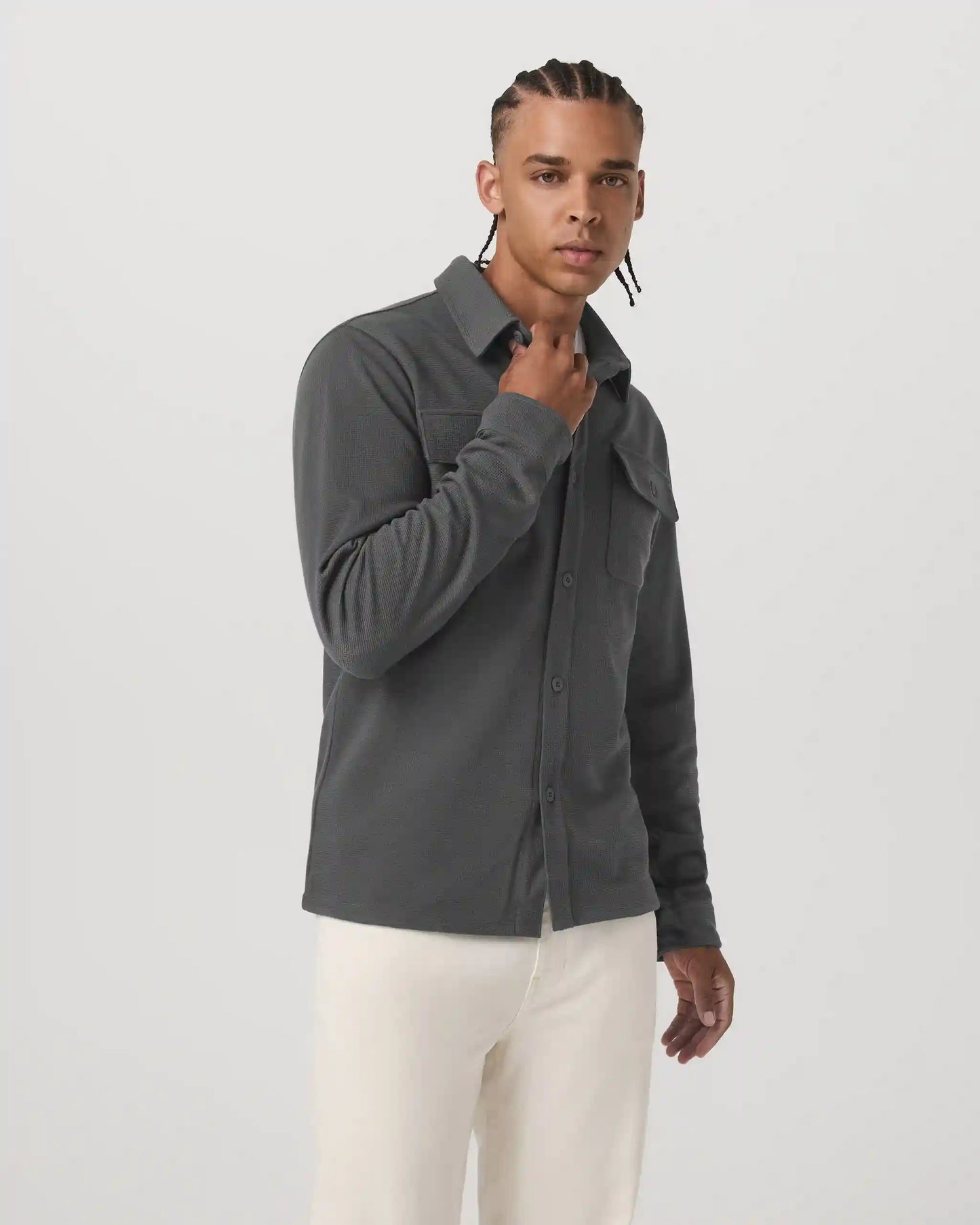 Waffle Shirt Jacket