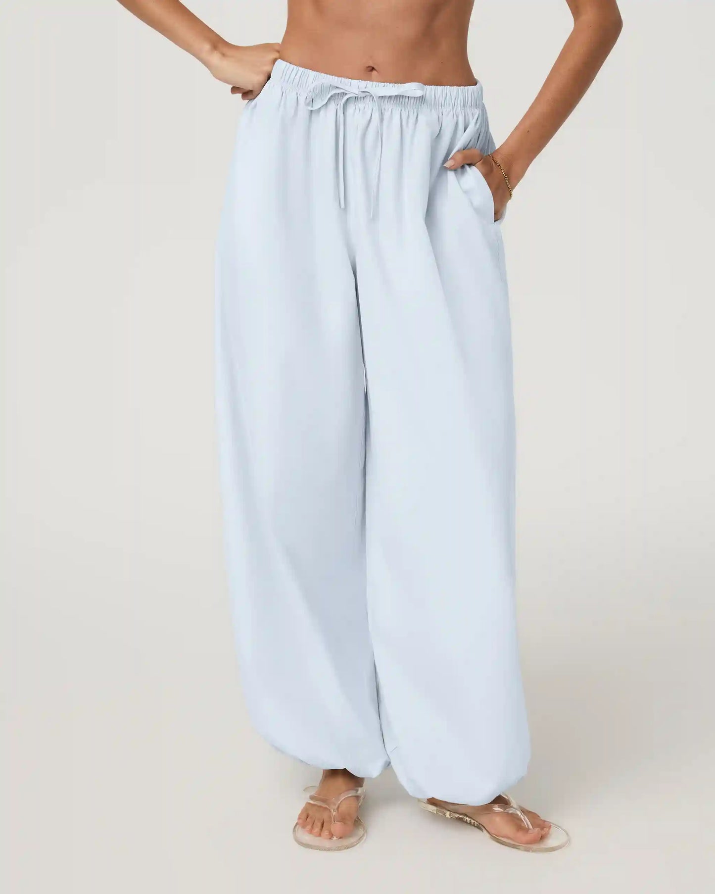 Coastal Poplin Balloon Pant