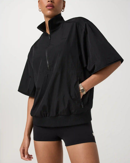 Retrograde Short Sleeve Half Zip Jacket