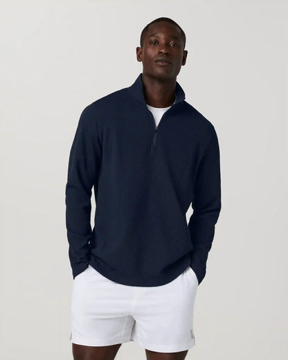Lightweight Tech Waffle Quarter Zip