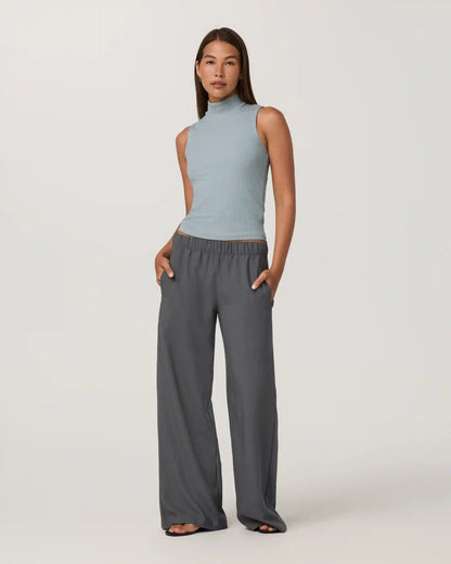 Cottony Rib Mock Neck Tank