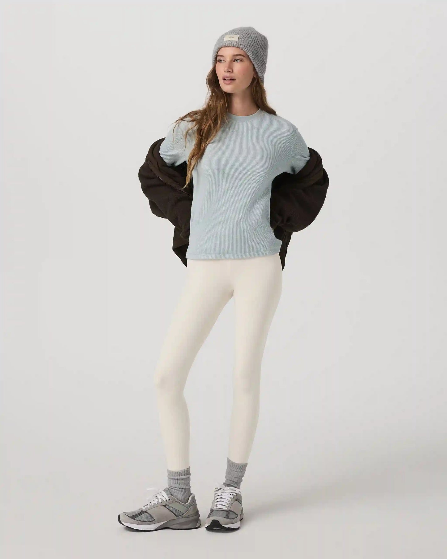 Long Sleeve Waffle Top